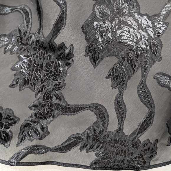 90s Victoria's Secret Gold Label sheer black slip dress size Large NWT - Picture 4 of 7